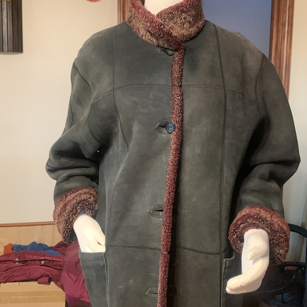 DOMINIC BELLISSIMO INCREDIBLE REVERSIBLE NAPPA SHEARLING SHERPA COAT